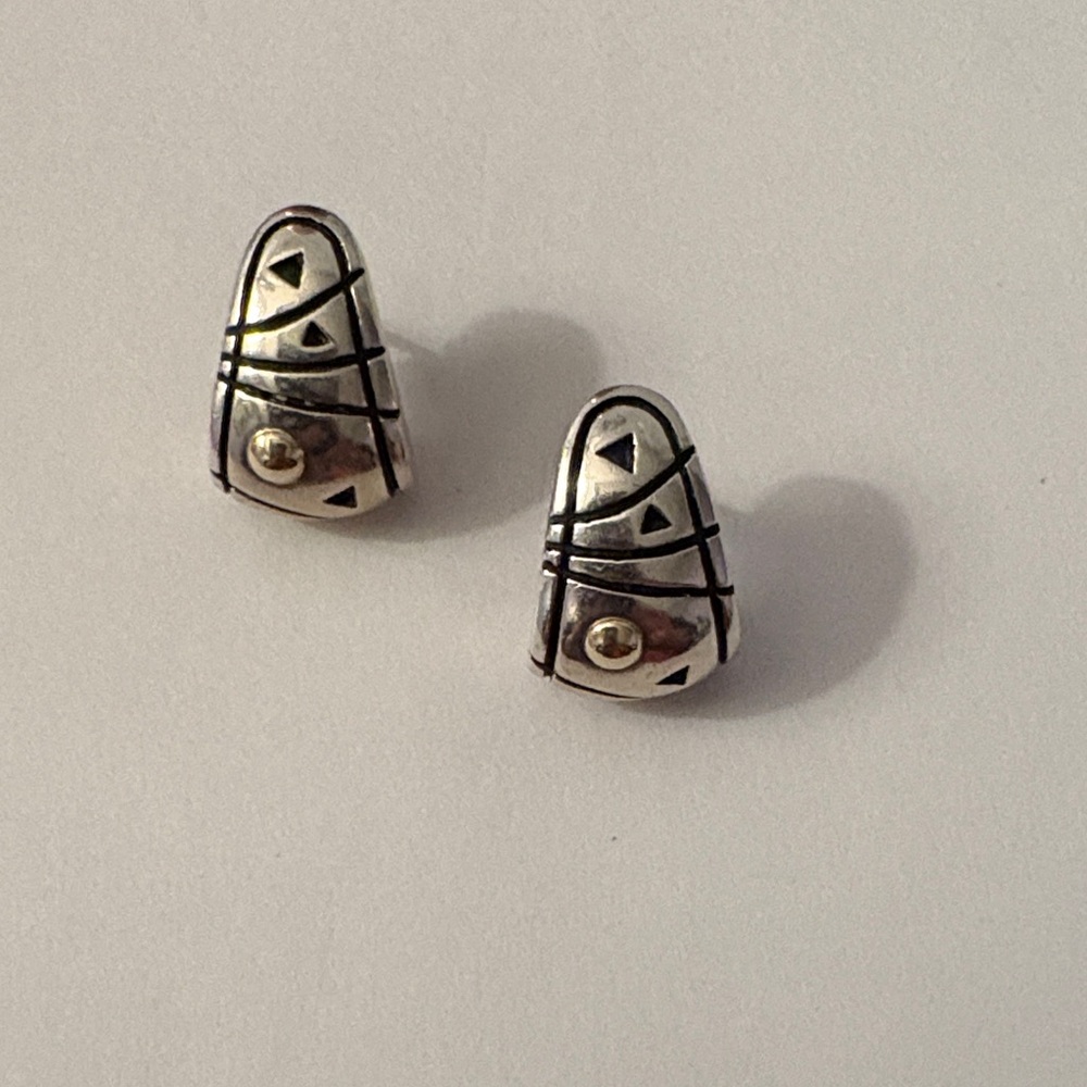 John Atencio 14kt/925 earrings. Backs are not original.